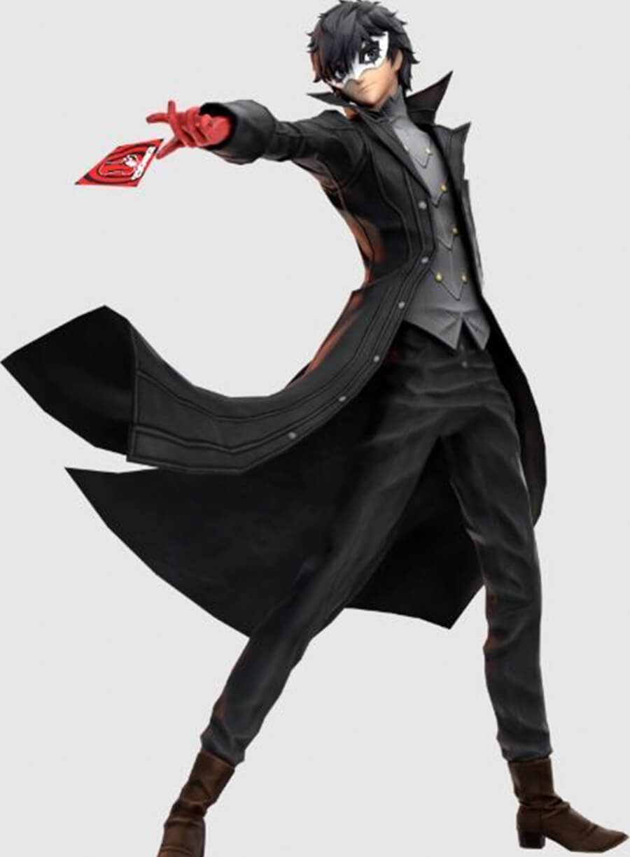 Persona 5 Joker Trench Black Long Coat