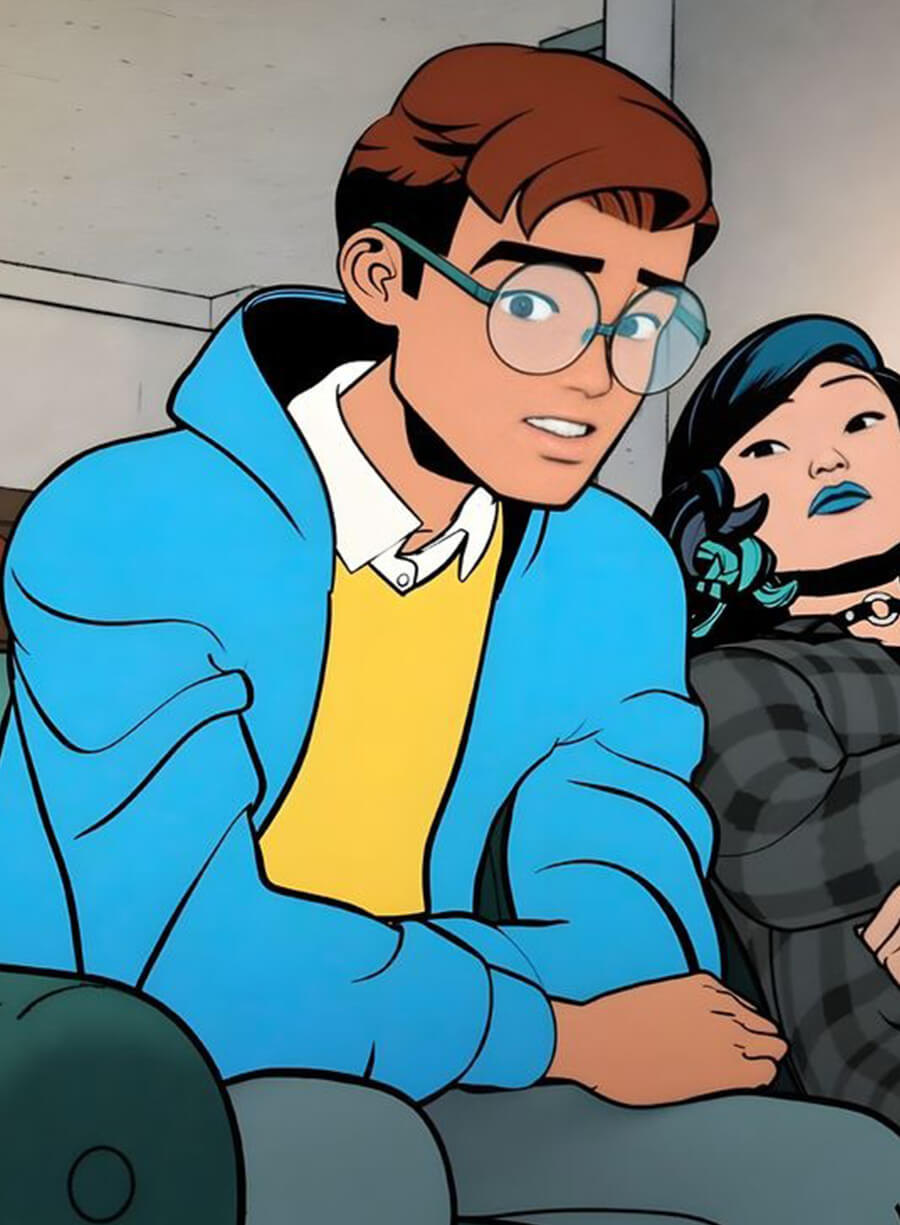 Peter Parker Your Friendly Neighborhood Spider-Man Blue Jacket