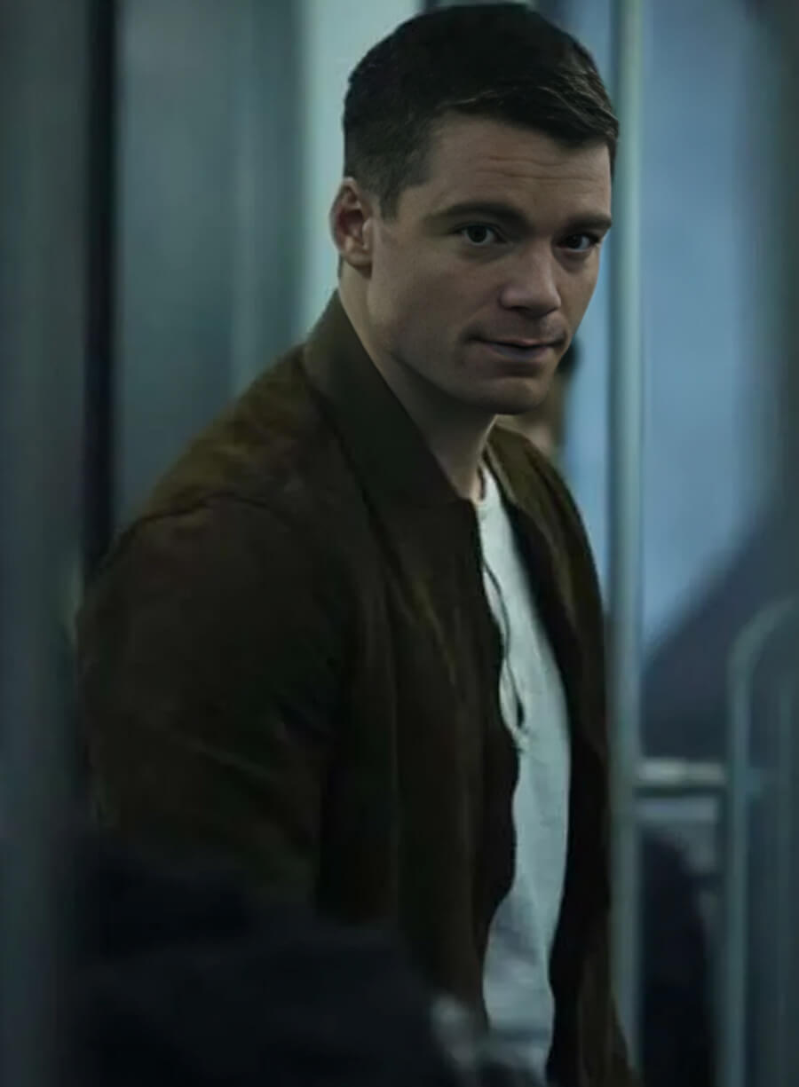 Peter Sutherland The Night Agent S01 Suede Jacket