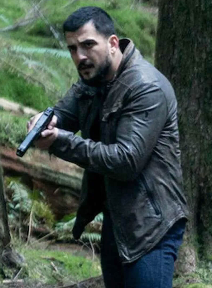 Phoenix Raei The Night Agent S01 Black Leather Jacket