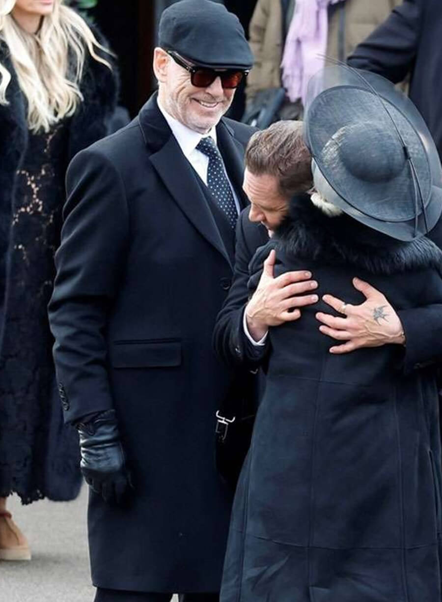 Pierce Brosnan MobLand Black Coat