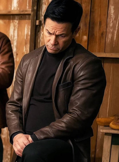 Play Dirty 2025 Mark Wahlberg Brown Blazer