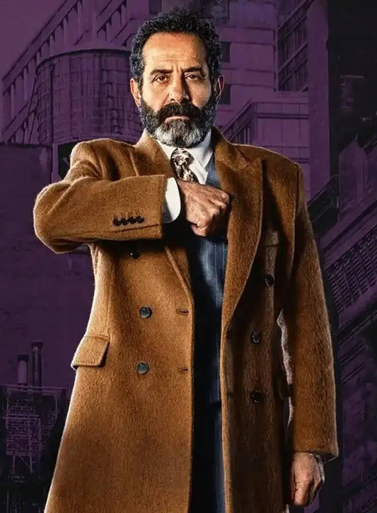 Play Dirty 2025 Tony Shalhoub Brown Coat 