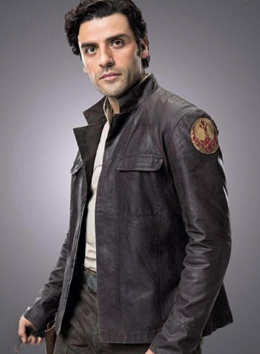 Poe Dameron Star Wars: The Last Jedi Brown Leather Jacket