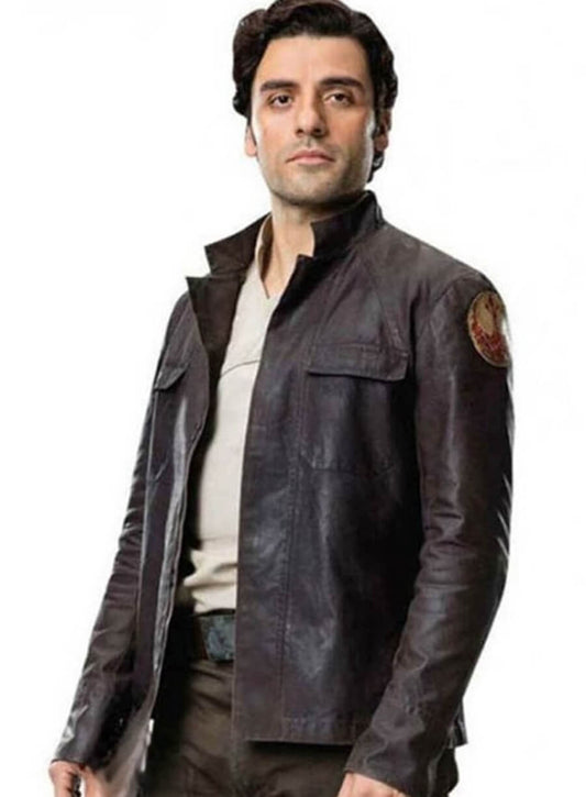 Poe Dameron Star Wars: The Last Jedi Brown Leather Jacket