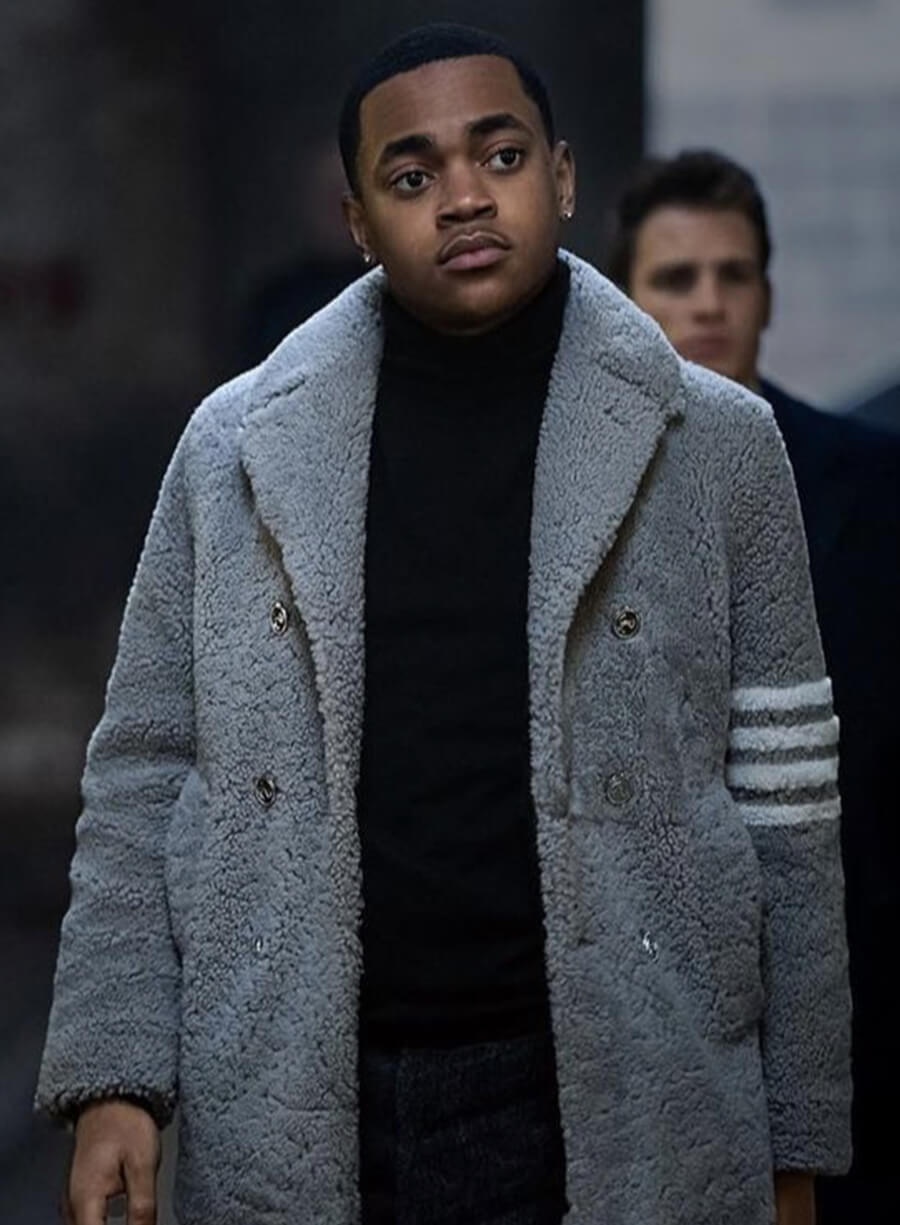 Power Book II: Ghost Tariq St. Patrick Shearling Grey Coat