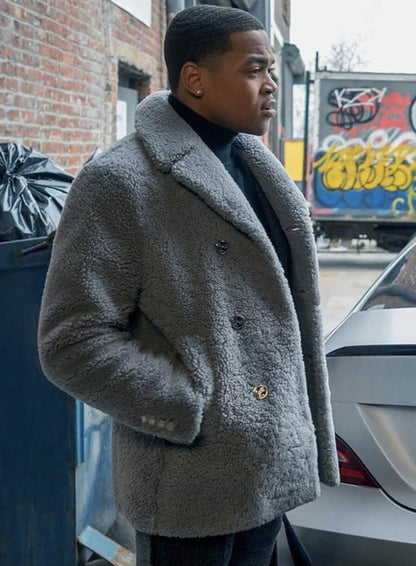 Power Book II: Ghost Tariq St. Patrick Shearling Grey Coat