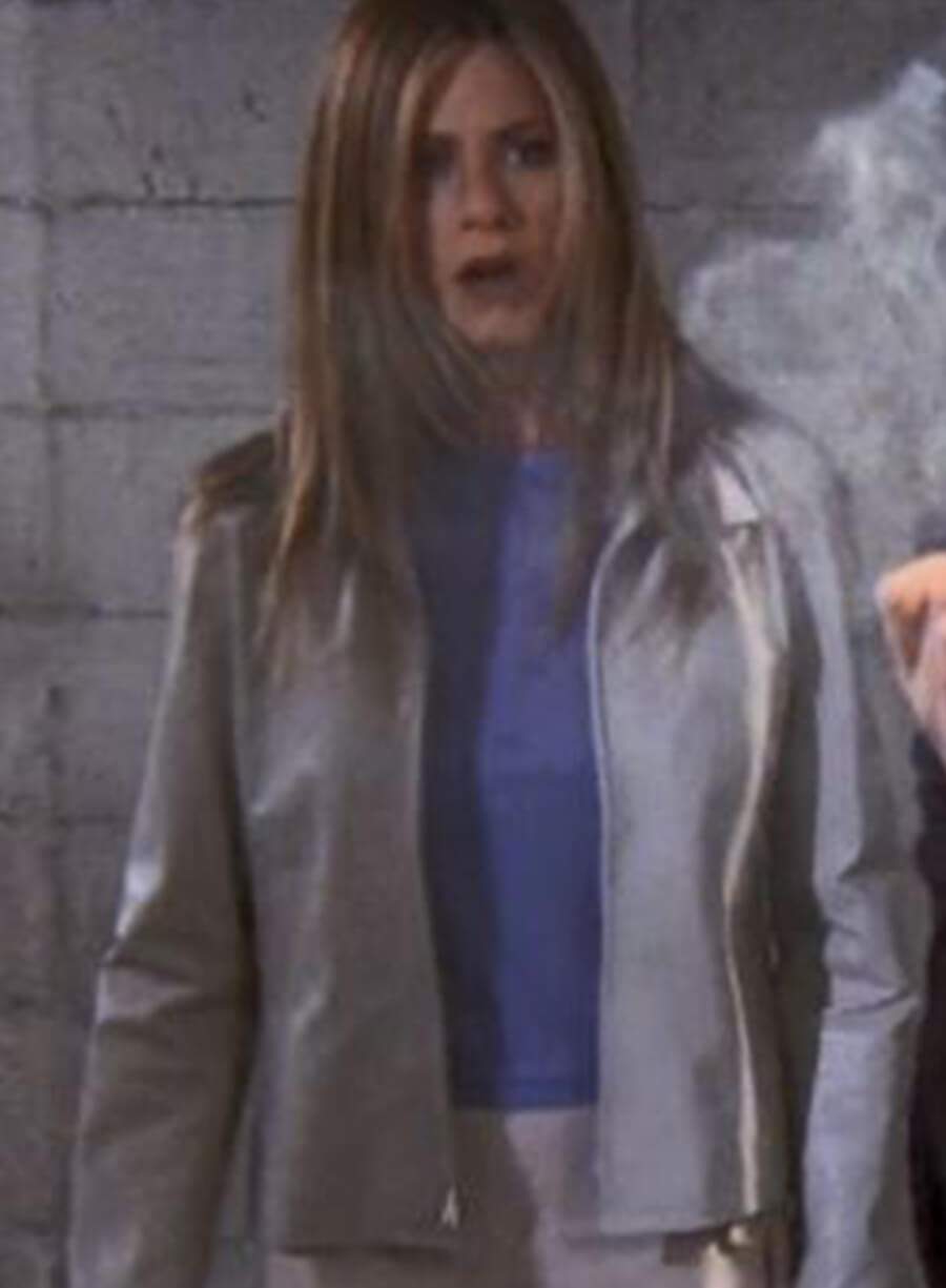 Rachel Green Friends Silver Leather Jacket