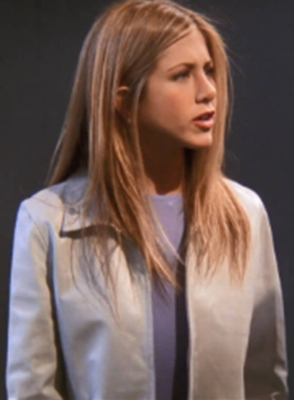 Rachel Green Friends Silver Leather Jacket
