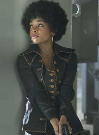 Rachel Hilson Duster 2025 Black Jacket