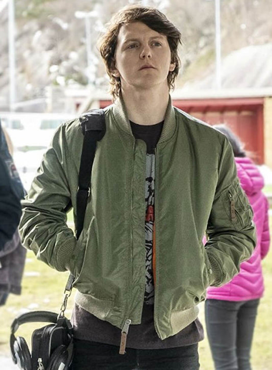 Ragnarok Jonas Strand Gravli Green Bomber Jacket