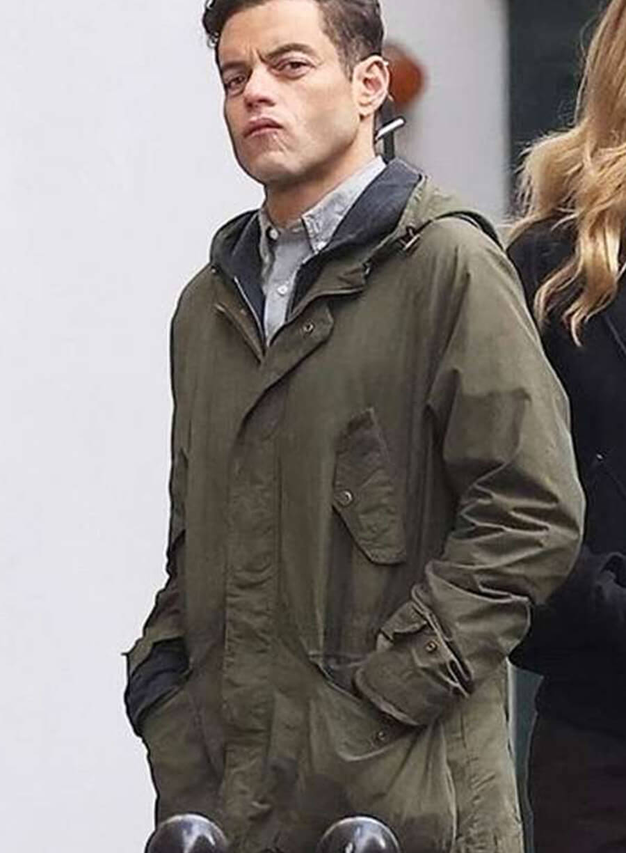 Rami Malek The Amateur 2025 Green Cotton Jacket