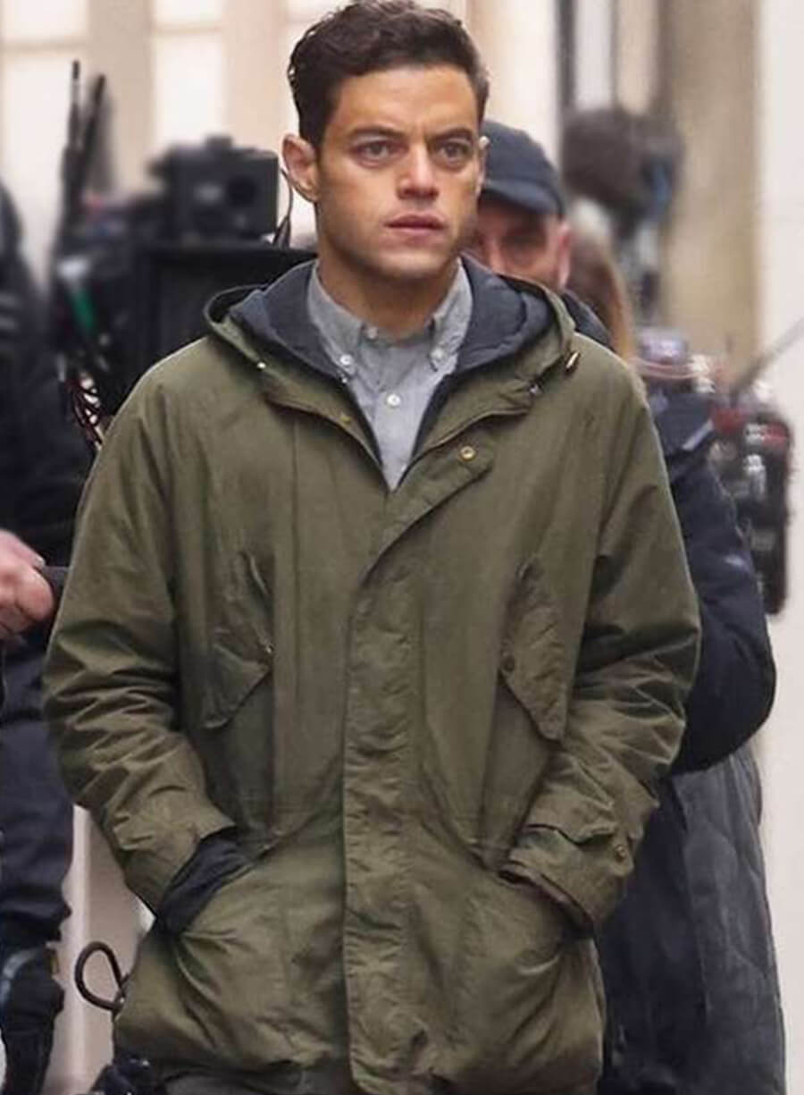 Rami Malek The Amateur 2025 Green Cotton Jacket