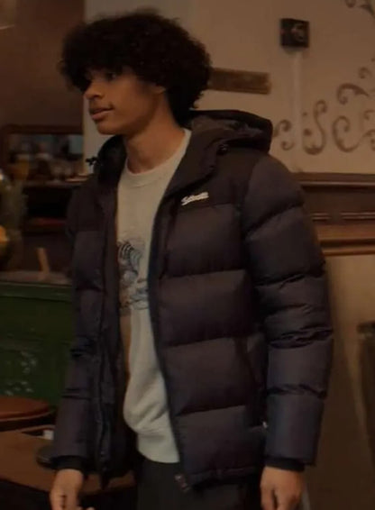 Raoul Lupin Black Puffer Jacket