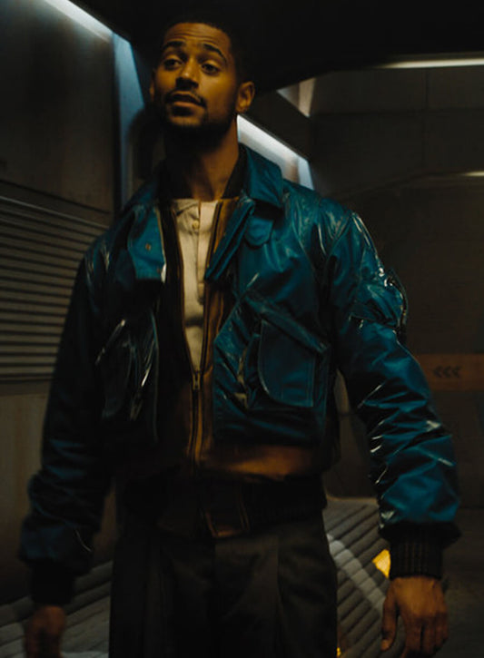 Raych Seldon Foundation Blue Leather Jacket