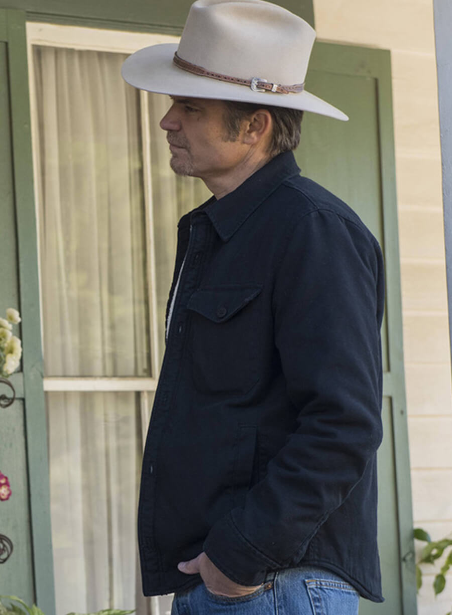 Raylan Givens Justified Black Cotton Jacket