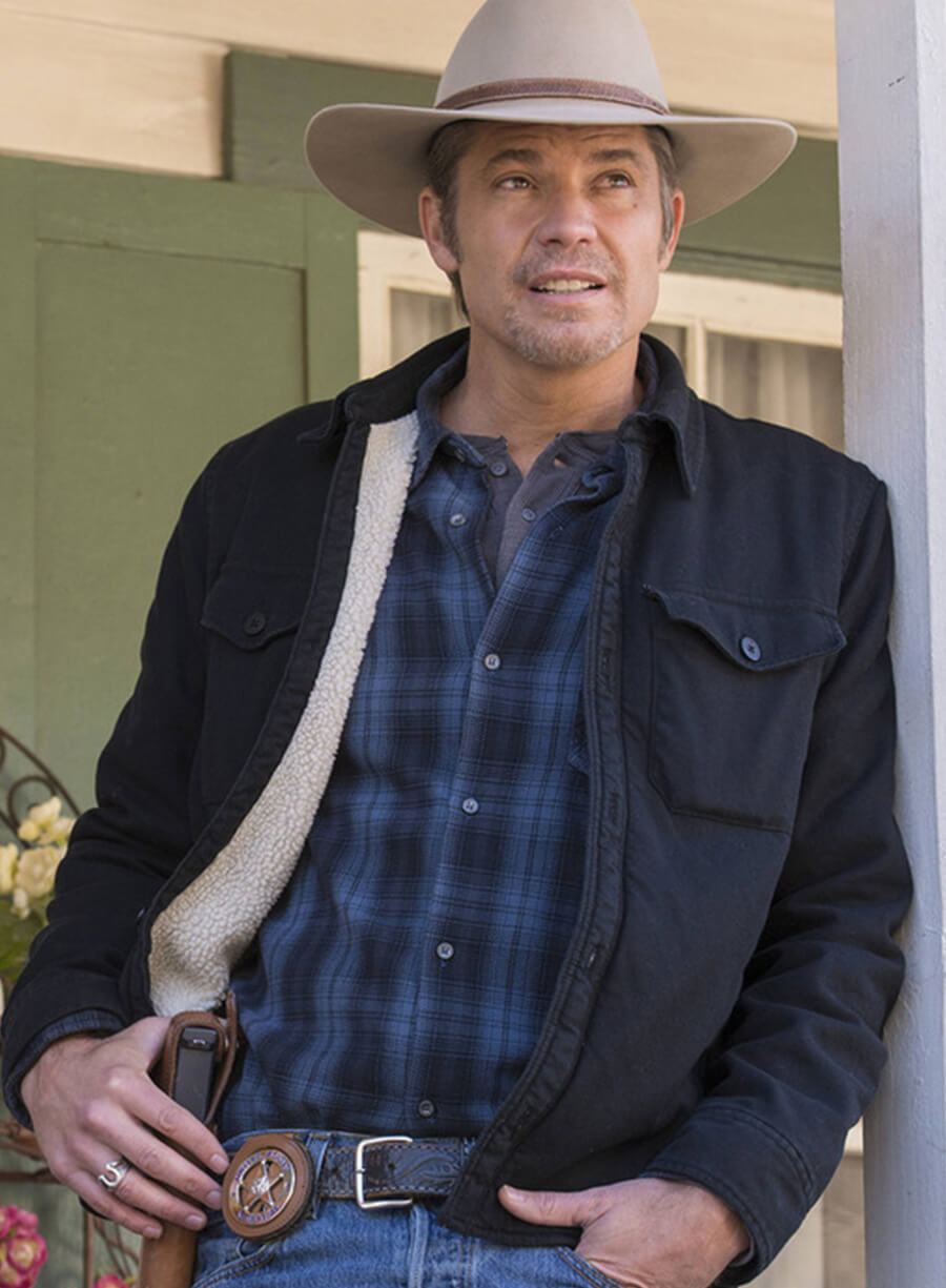 Raylan Givens Justified Black Cotton Jacket
