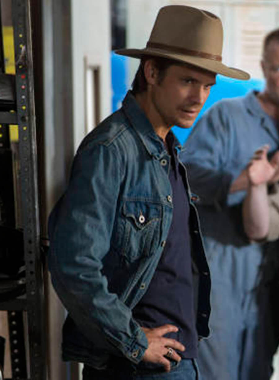 Raylan Givens Justified Blue Denim Jacket