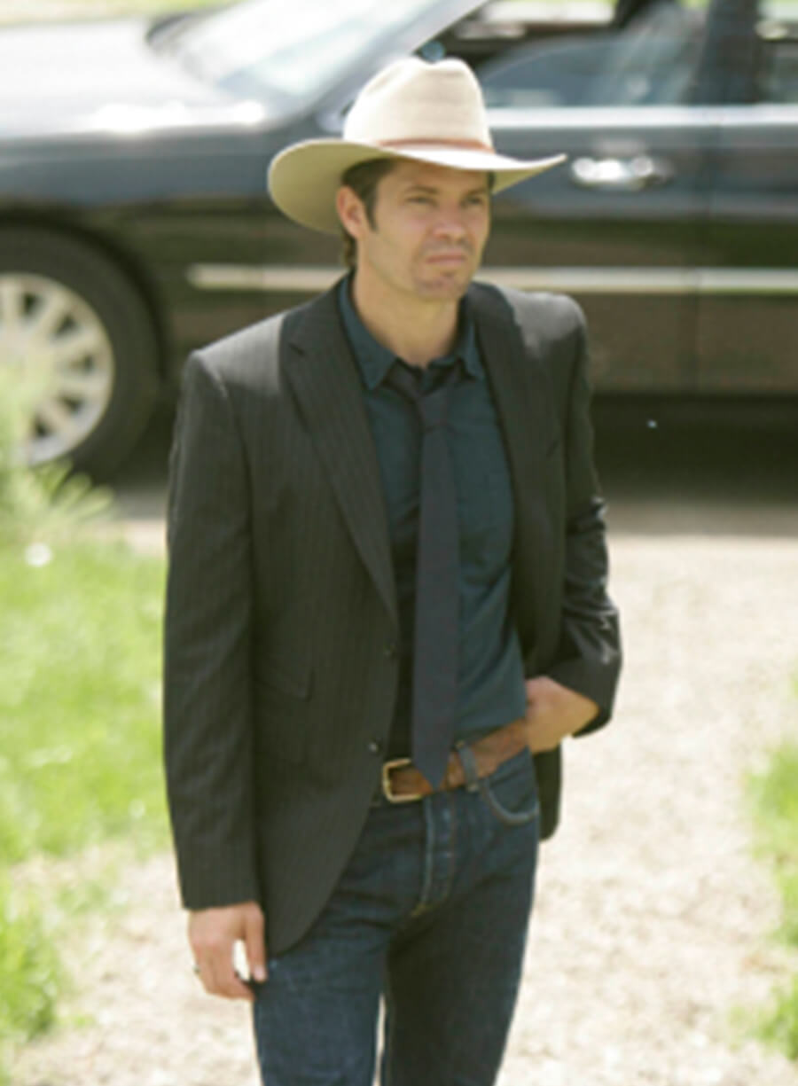Raylan Givens Justified Striped Blazer