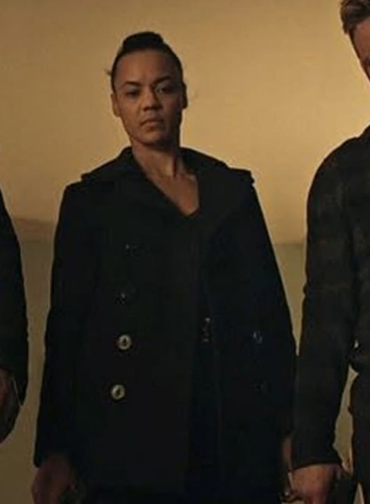 Reacher S02 Maria Sten Wool Coat