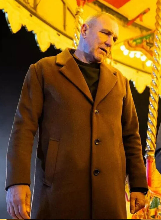 Reckless 2026 Vinnie Jones Brown Wool Coat