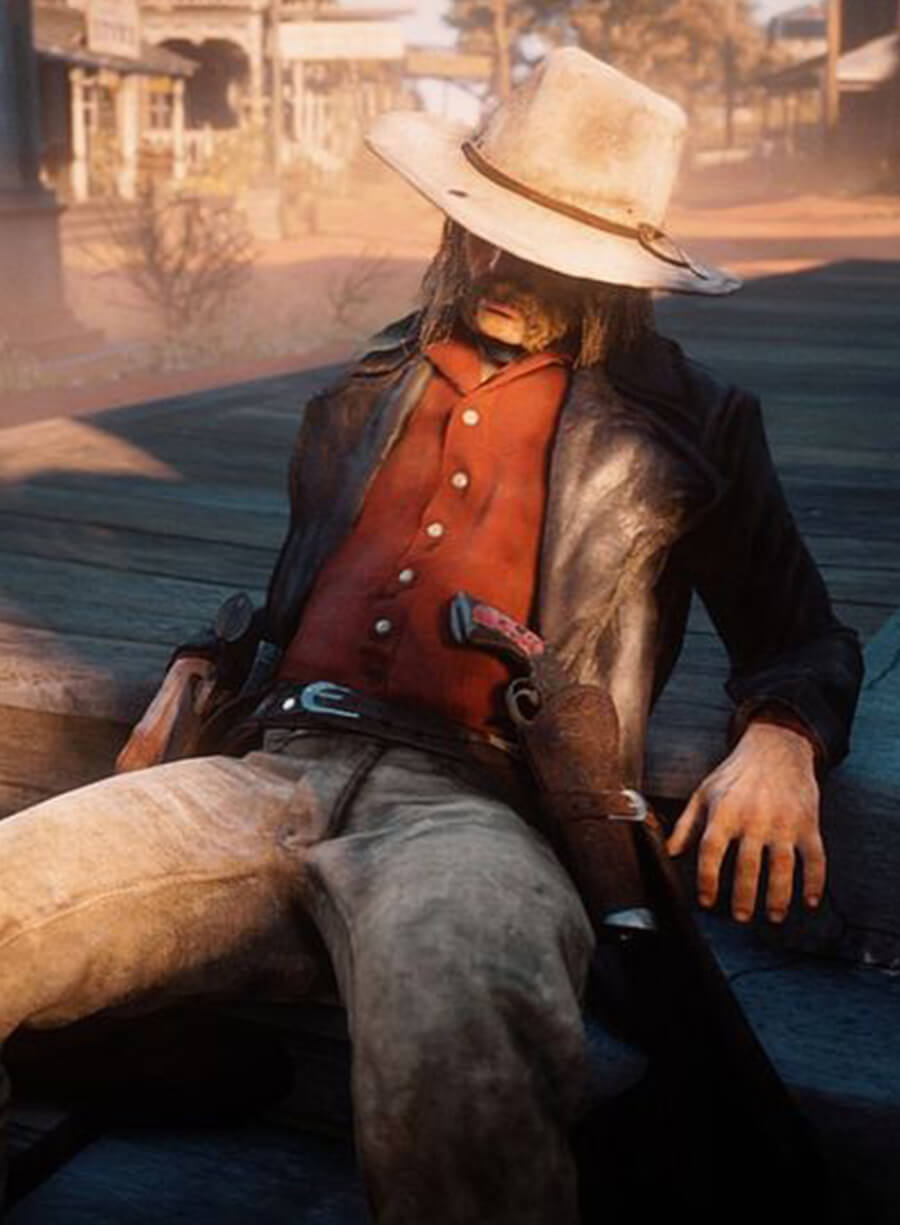 Red Dead Redemption Micah Bell Black Leather Coat