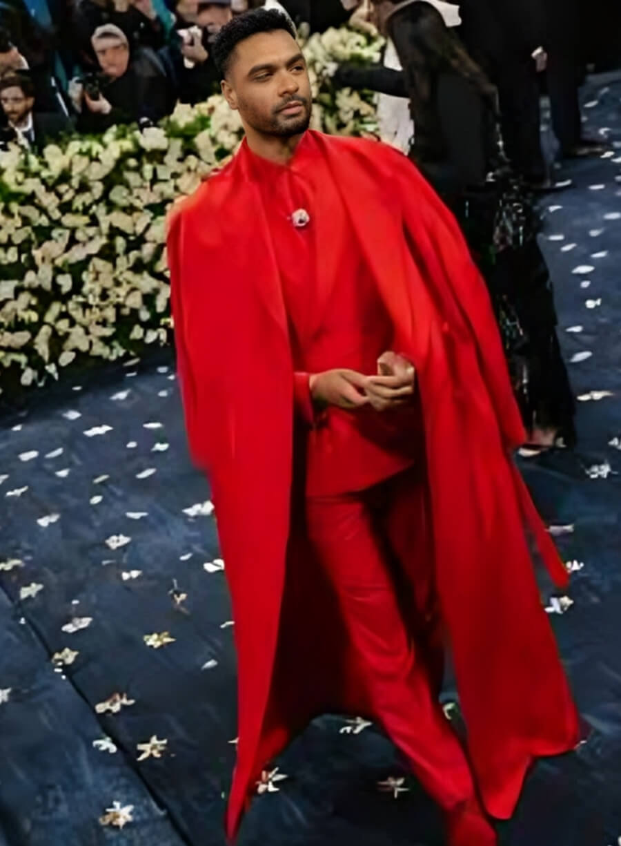 Regé-Jean Page Meta Gala 2025 Red Coat