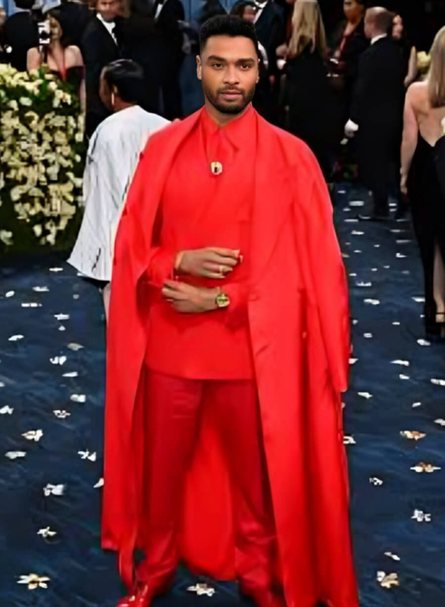Regé-Jean Page Meta Gala 2025 Red Coat