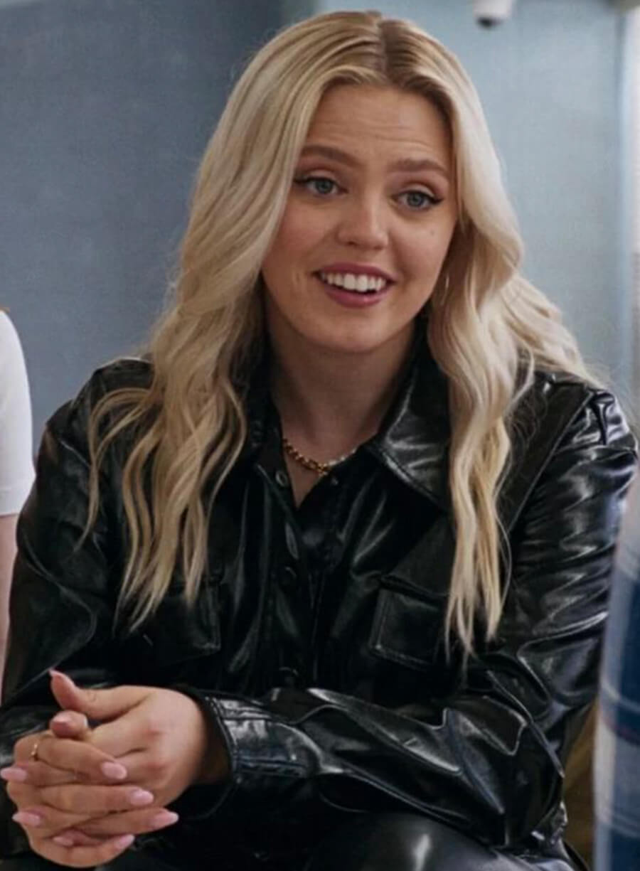 Regina George Mean Girls 2024 Black Cropped Leather Jacket