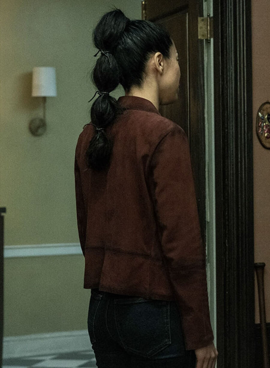 Renata The Walking Dead: Dead City S03 Brown Suede Jacket