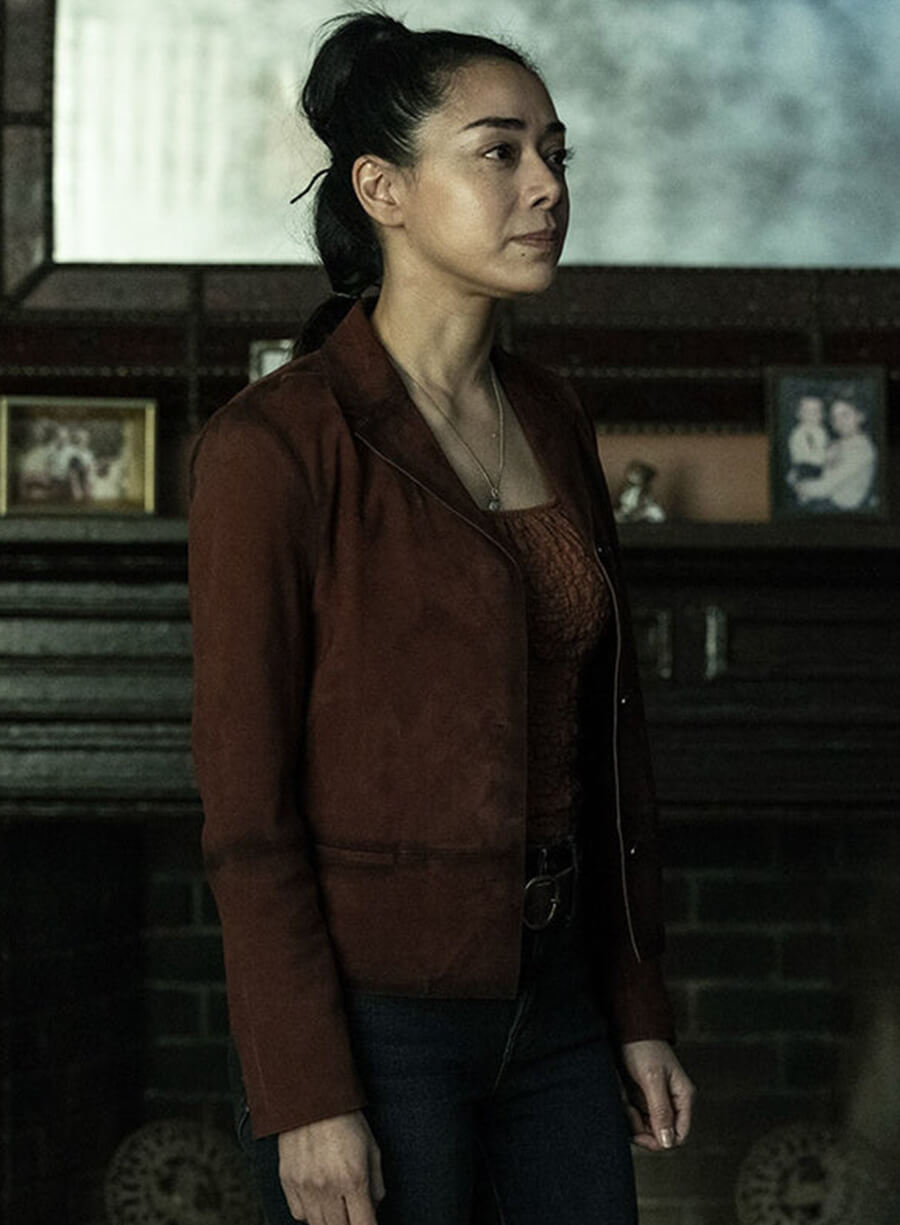 Renata The Walking Dead: Dead City S03 Brown Suede Jacket