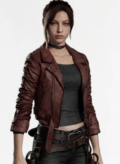Resident Evil Code Veronica Claire Redfield Leather jacket