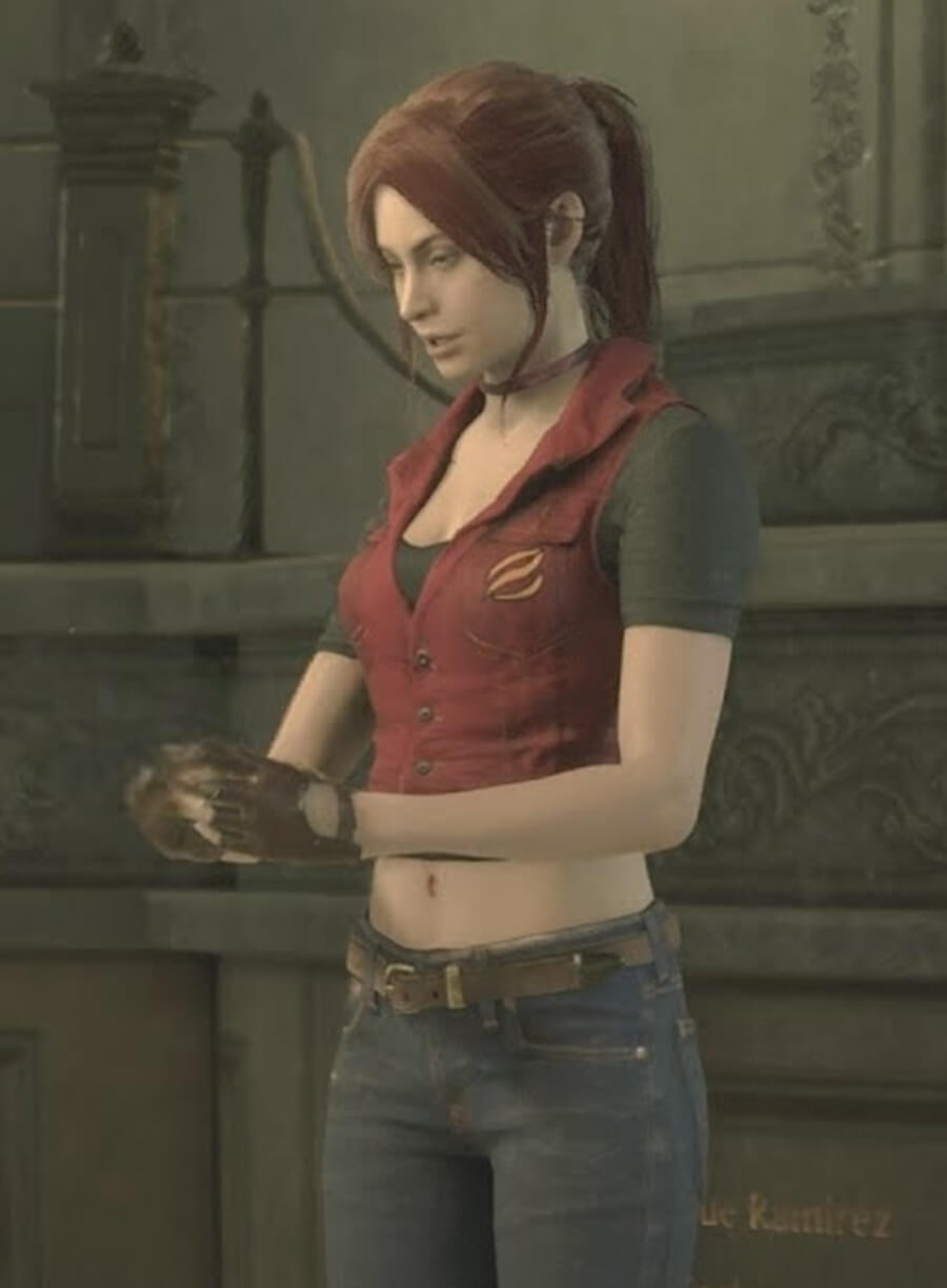 Resident Evil Code Veronica Claire Redfield Red Vest