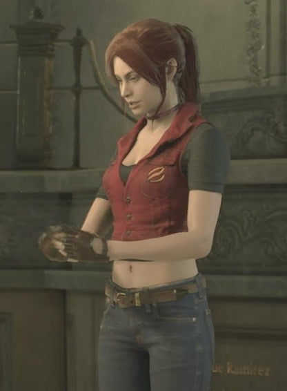 Resident Evil Code Veronica Claire Redfield Red Vest