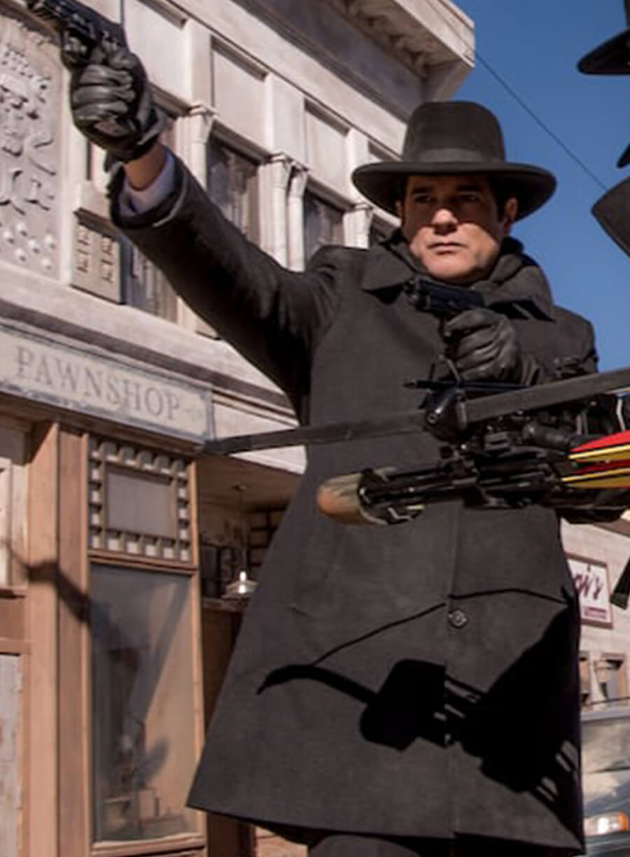 Reverend Emilio Sheehan Midnight Texas Black Coat