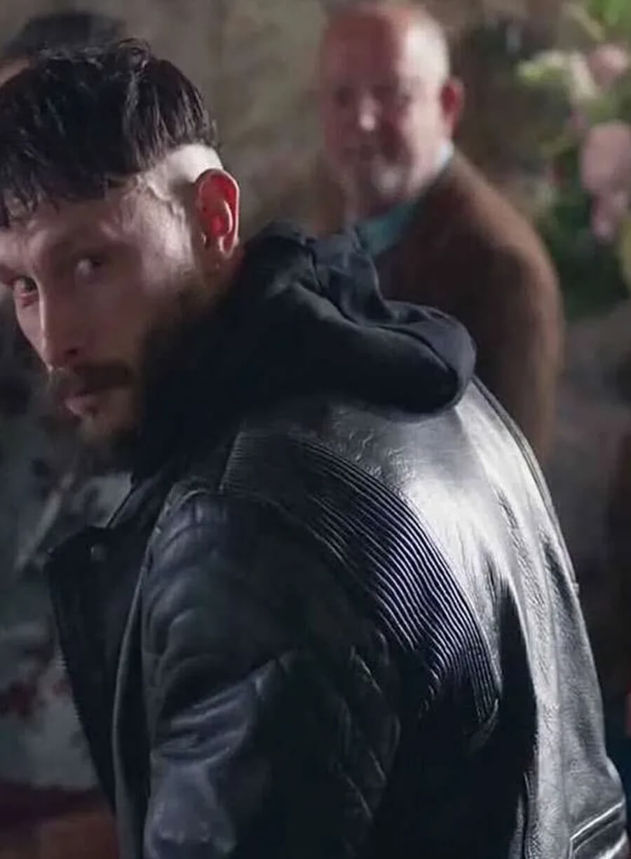 Richard Gadd Half Man Black Leather Jacket