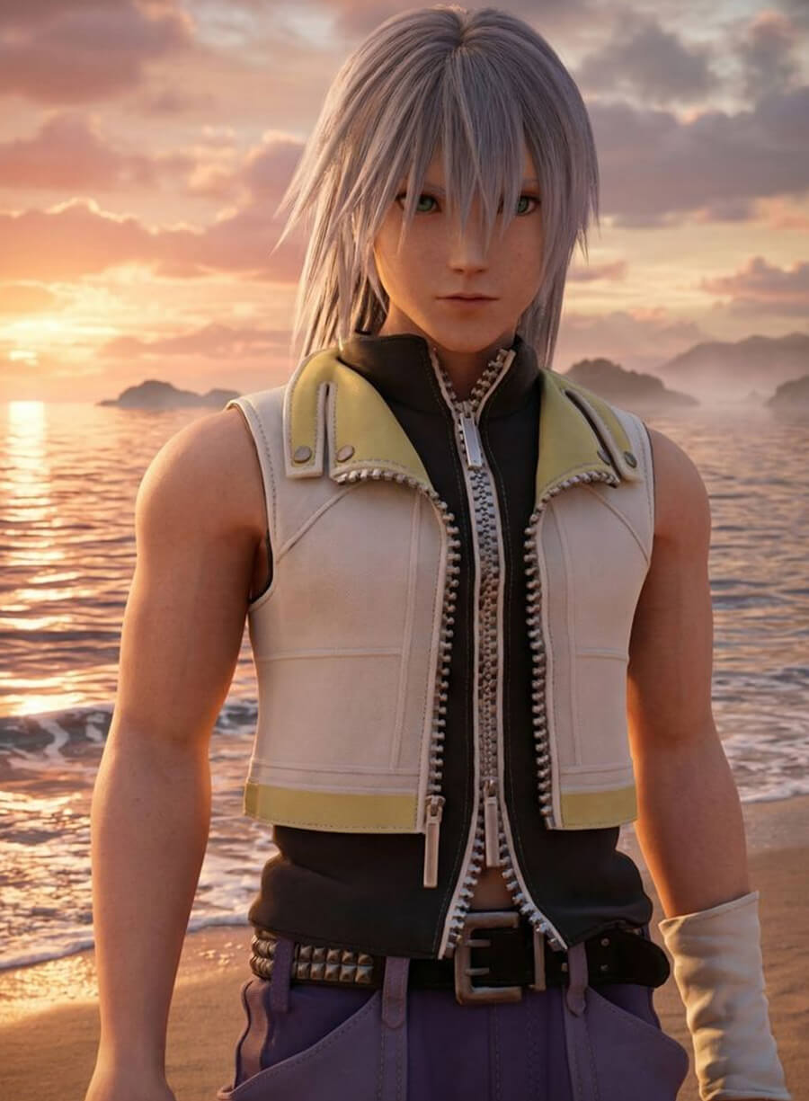 Riku Kingdom Hearts II Leather Jacket