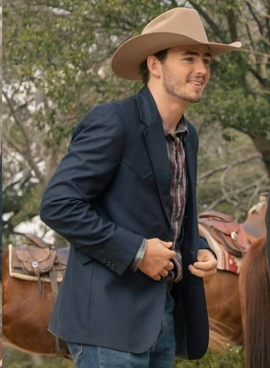 Rip Wheeler Dutton Ranch S01 Black Suede Blazer