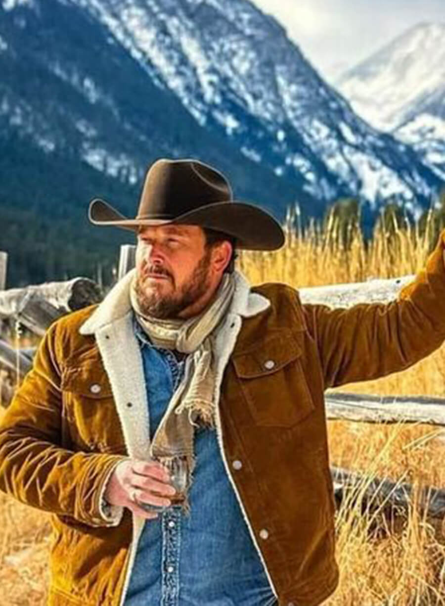 Rip Wheeler Yellowstone Brown Suede Jacket