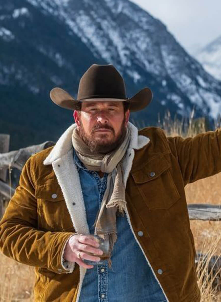 Rip Wheeler Yellowstone Brown Suede Jacket