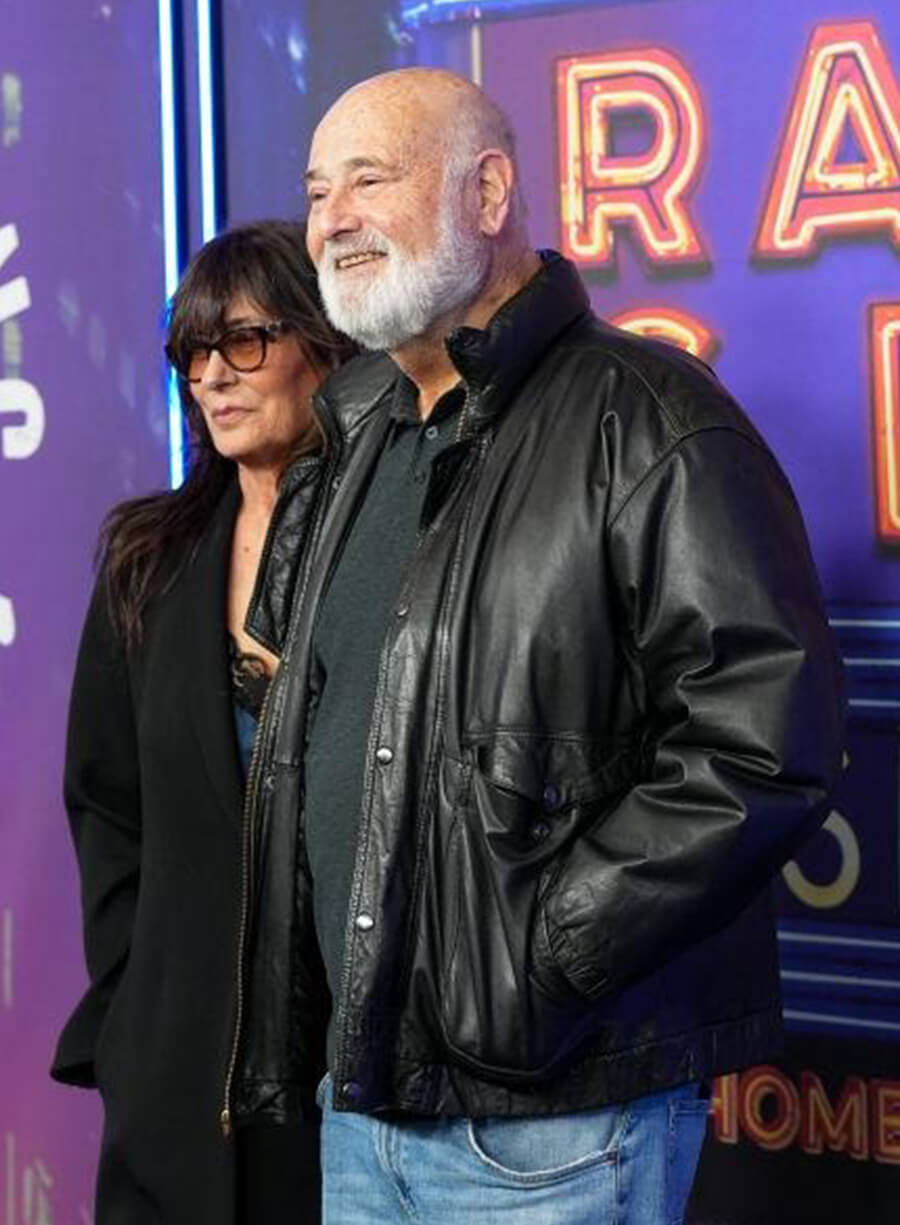 Rob Reiner Black Leather Jacket