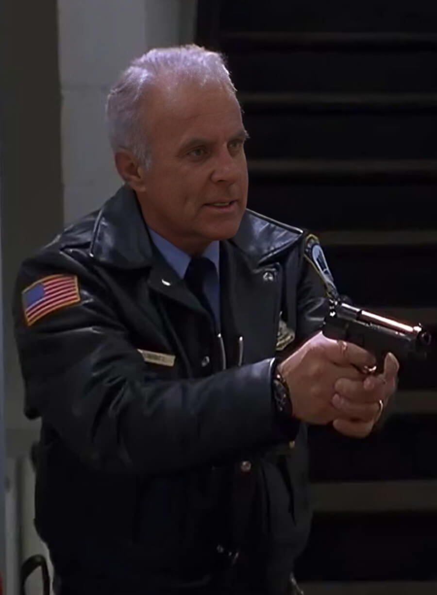 Robert Conrad Jingle All the Way Black Leather Jacket 