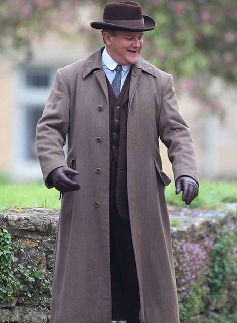 Robert Crawely Downton Abbey Brown Trench Coat