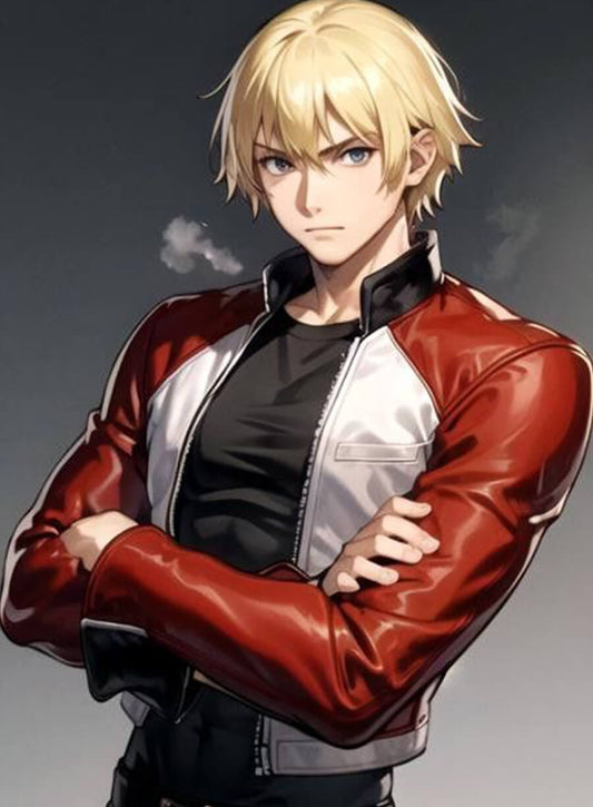 Rock Howard Garou: Mark of the Wolves Leather Jacket