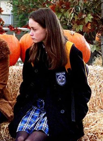 Rory Gilmore Gilmore Girls S03 Black Wool Coat