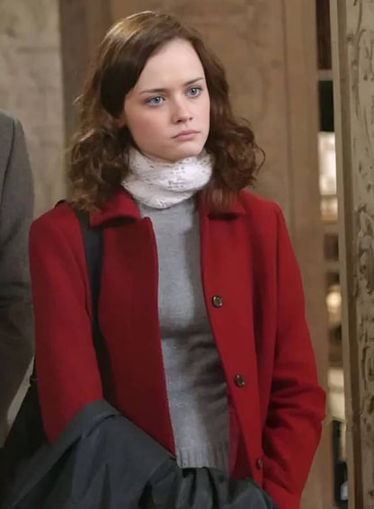 Rory Gilmore Girls S05 Red Wool Coat
