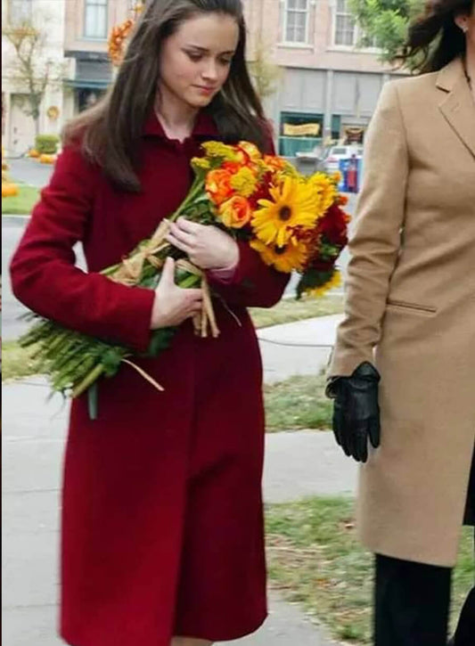 Rory Gilmore Girls S05 Red Wool Coat
