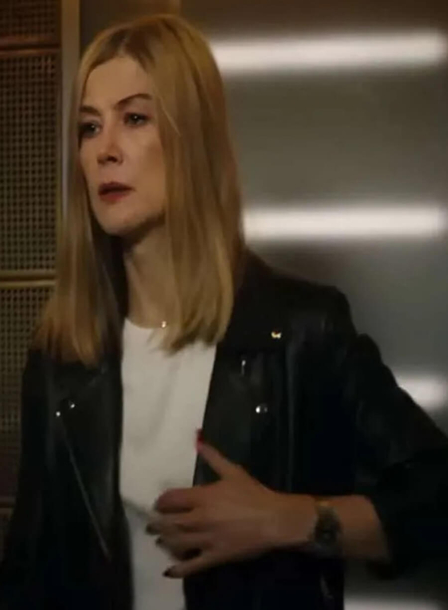 Rosamund Pike Now You See Me 3 Black Leather Jacket