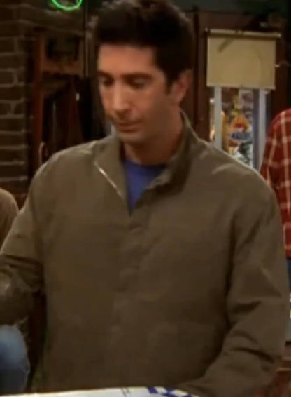 Ross Geller Friends Brown Cotton Jacket