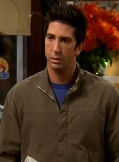 Ross Geller Friends Brown Cotton Jacket